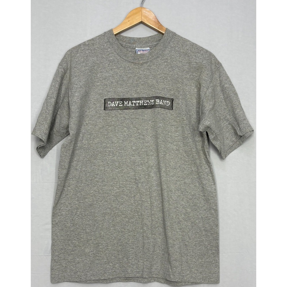 Dave Matthews Band 2002 T-Shirt Mens Heather Gray Preshrunk M‎ Vintage All Sport